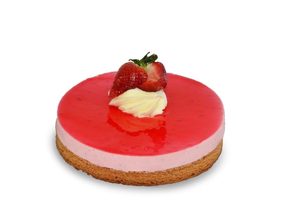 Aardbeienbavaroise taartje